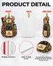 Personalized 3D Hunting Backpack Christmas Acrylic Ornament | gallery 2