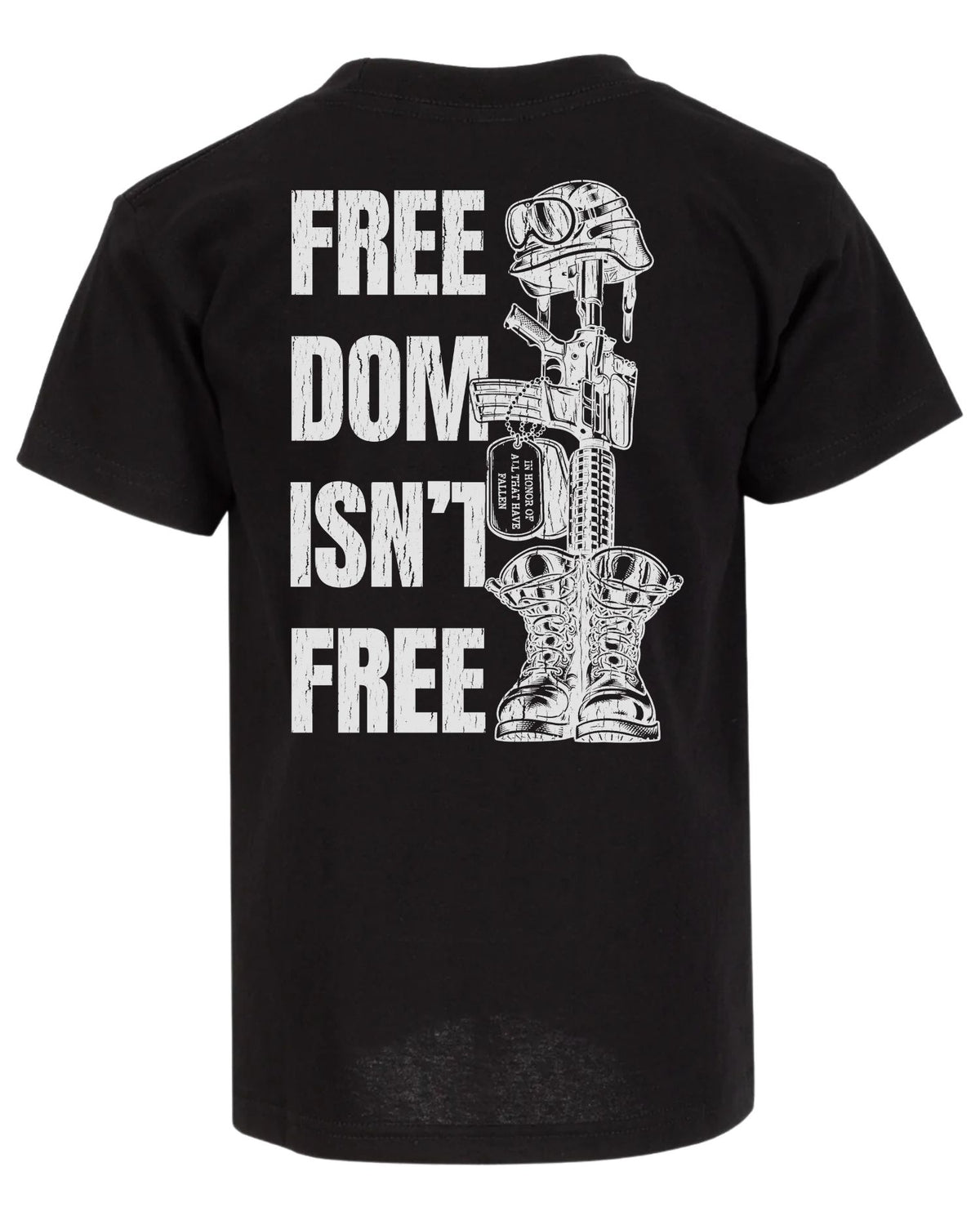 Freedom Isn't Free T-shirt | Black | mockup 03