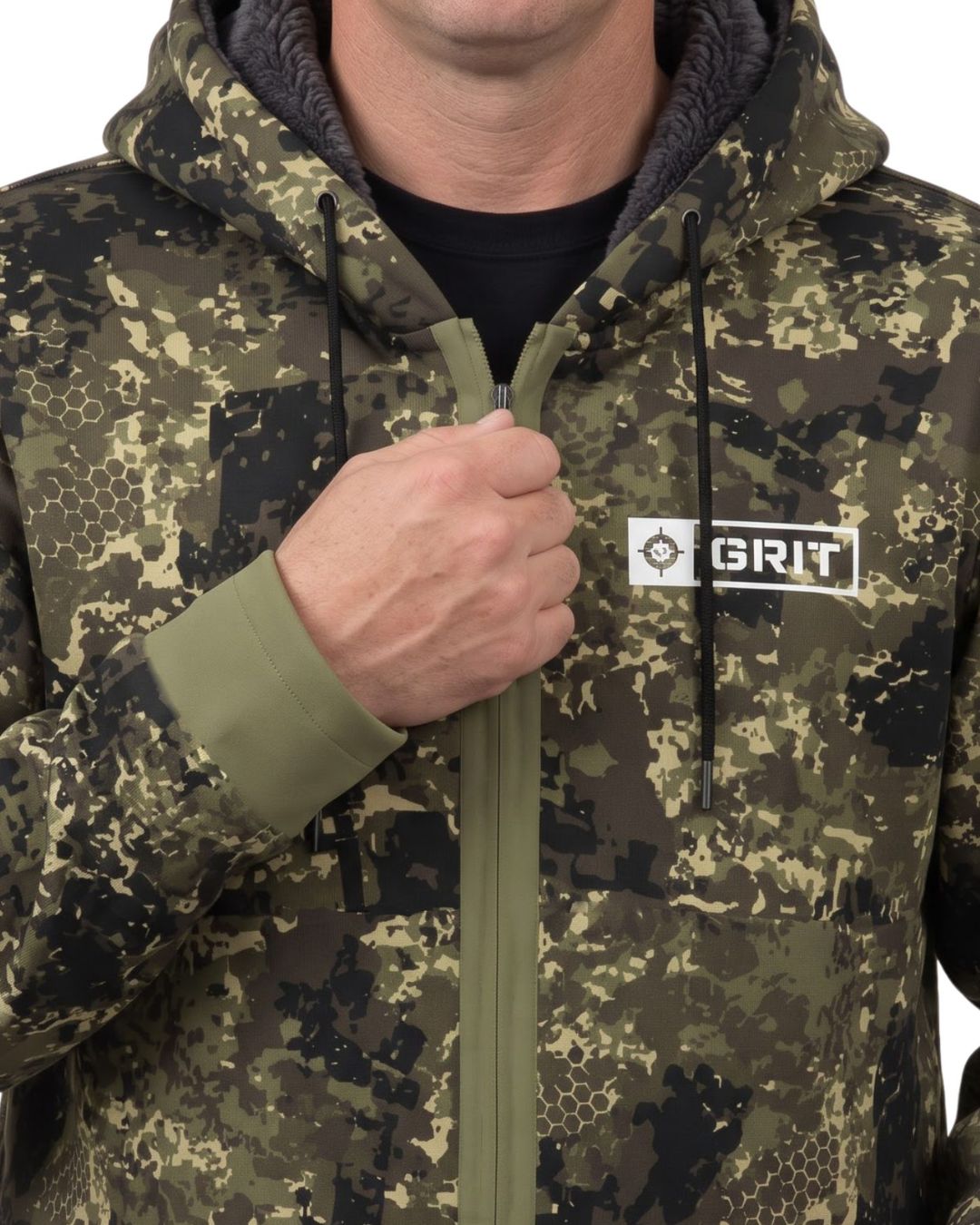 Grit Camo Fleece-Lined Jacket | mockup 05