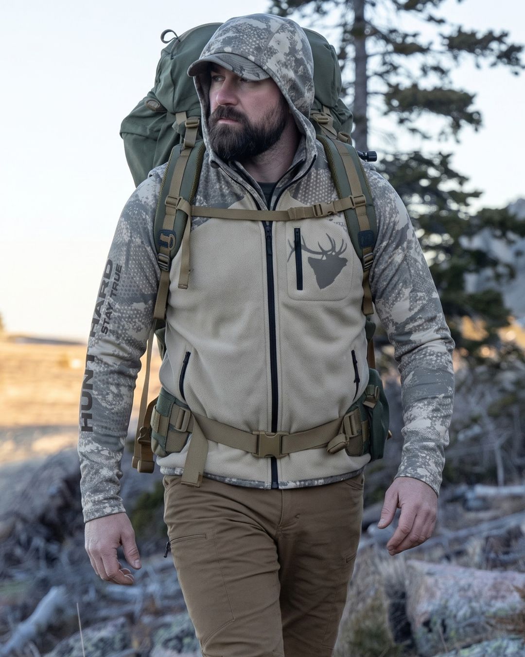 Vest - Hunt Hard Camo Layering Series – Hooded Vest | image 5