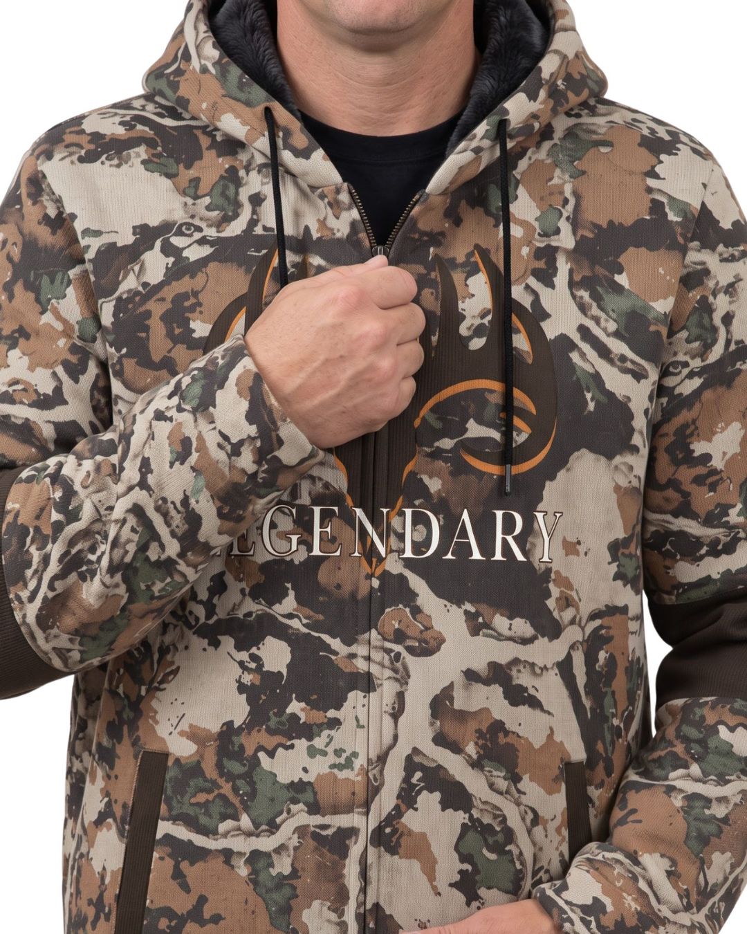 Legendary Camo Fleece-Lined Jacket | mockup 05