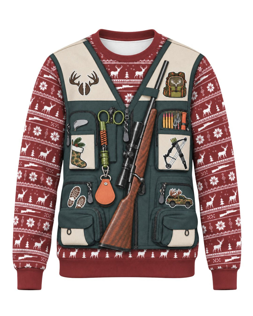 sweatshirt - Merry Buckmas Christmas Pairing