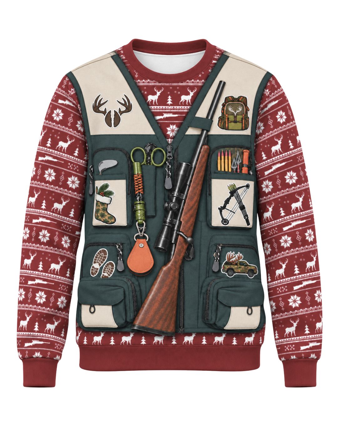sweatshirt - Merry Buckmas Christmas Pairing