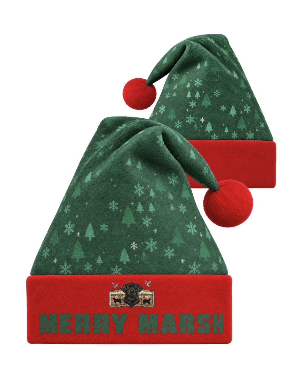 hat - Merry Marsh Retriever Christmas Pairing
