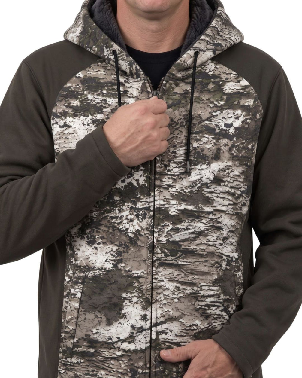 Silver Bark Camo Fleece-Lined Jacket | mockup 05