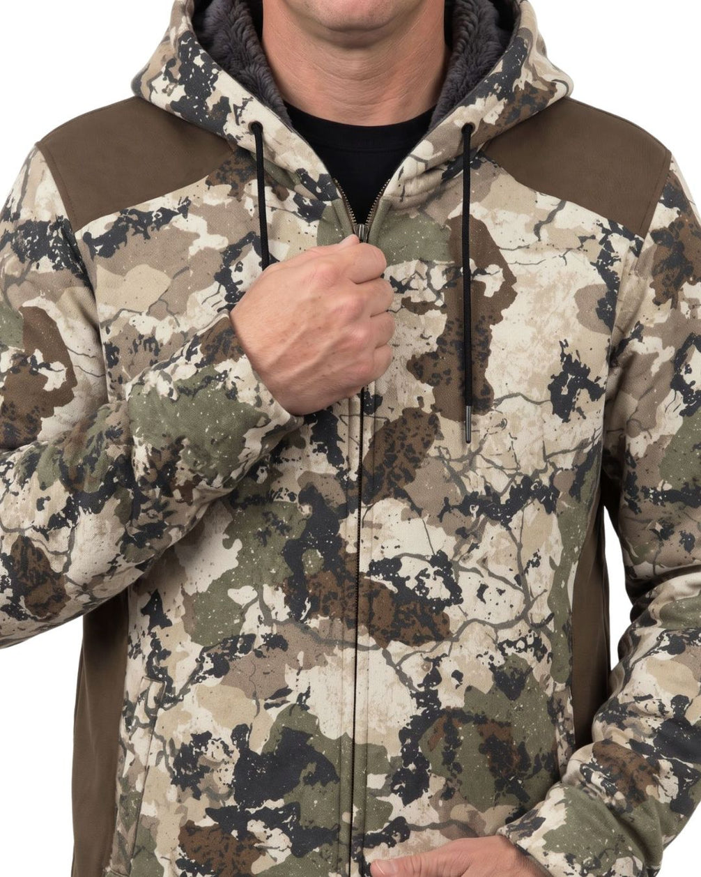 Timber Ridge Camo Fleece-Lined Jacket | mockup 05