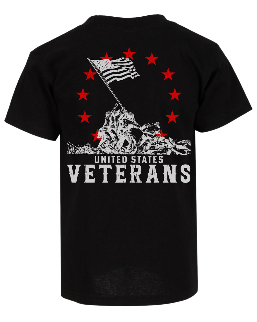 United States Veterans T-shirt | Black | mockup 03