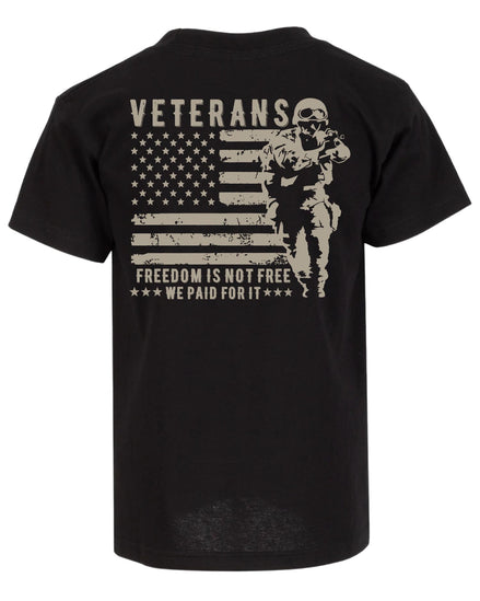 We Paid For It Veteran T-shirt | Black | mockup 05