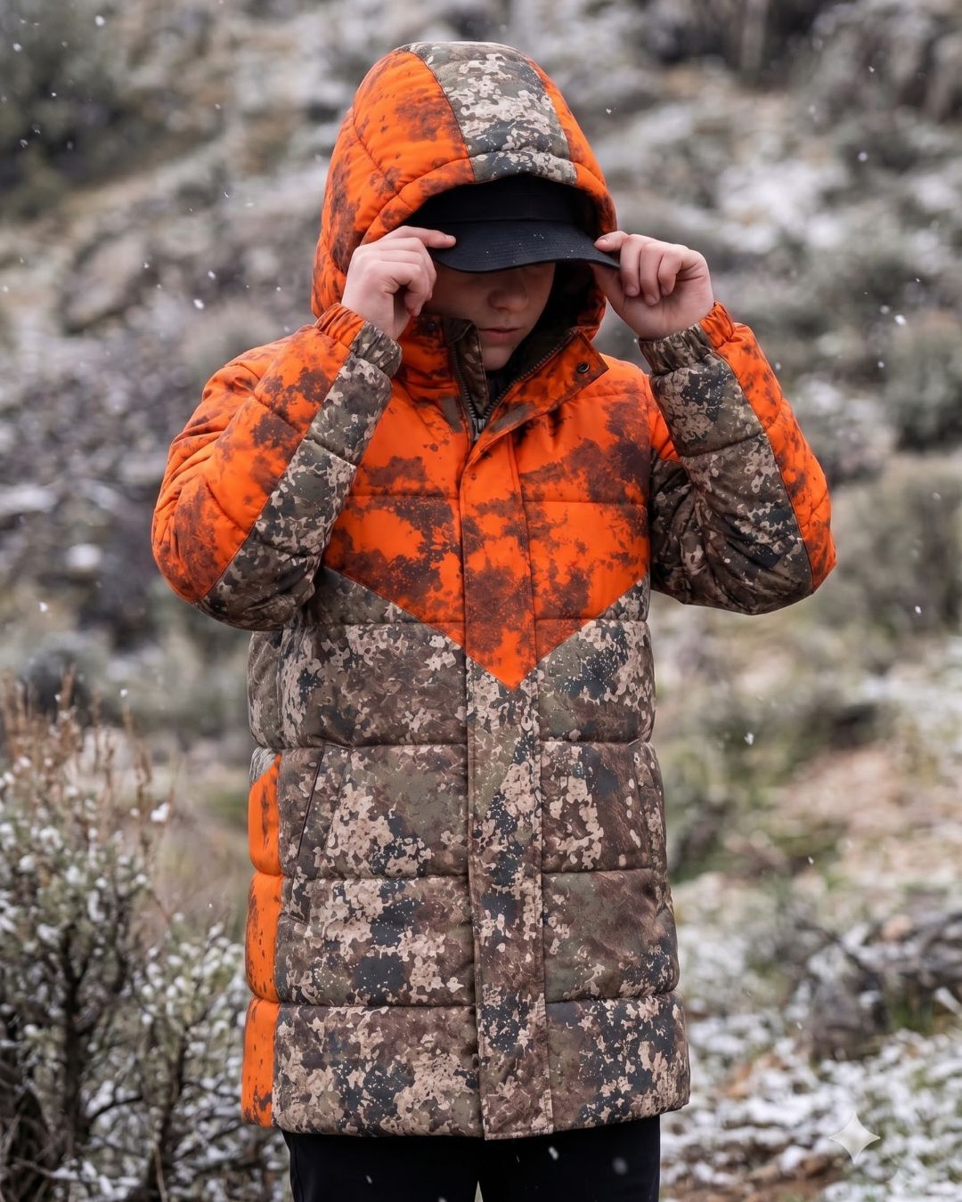 Blaze Granite Camo Kids’ Coat Jacket | mockup 06