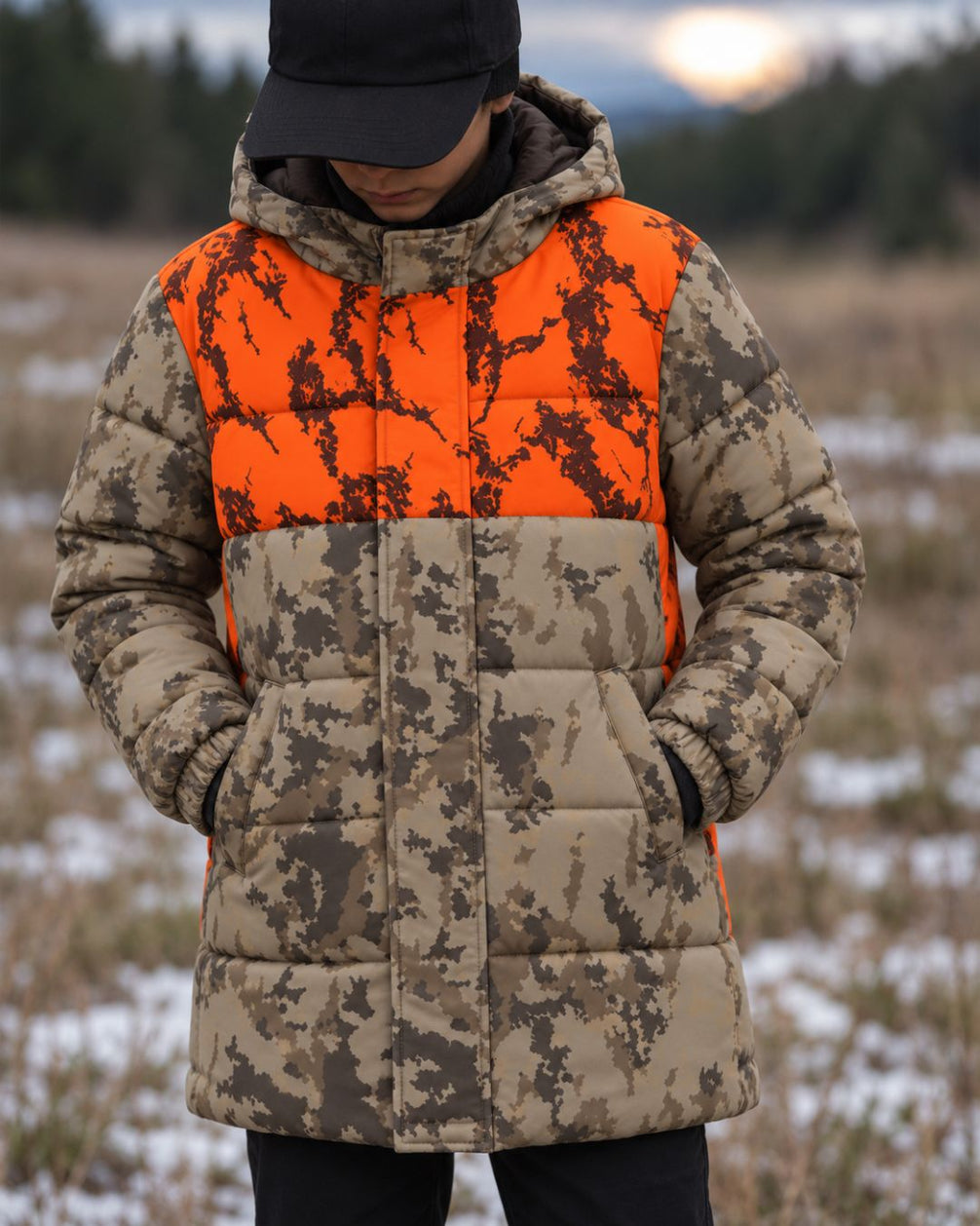 Blaze Thicket Camo Kids’ Coat Jacket | mockup 06