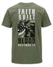 Faith Built This Blood Defends It T-shirt | Military Green | mockup 06