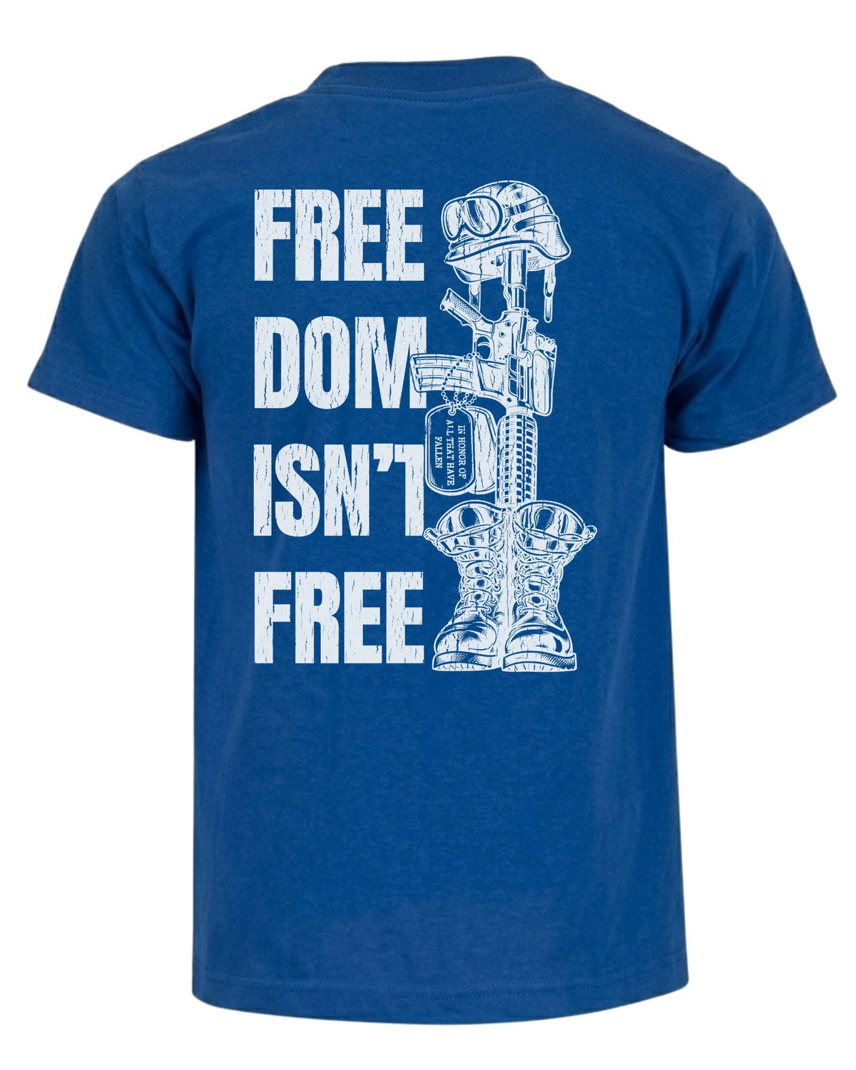 Freedom Isn't Free T-shirt | Royal Blue | mockup 04