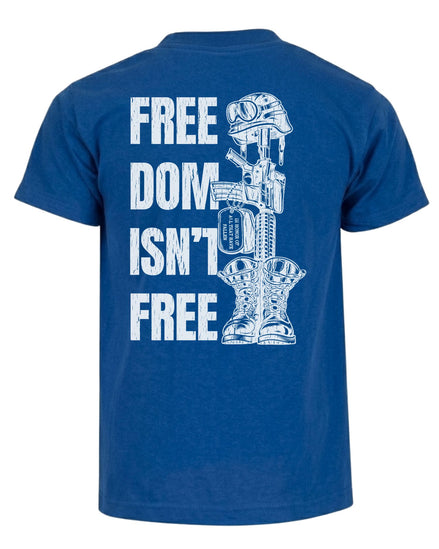 Freedom Isn't Free T-shirt | Royal Blue | mockup 04