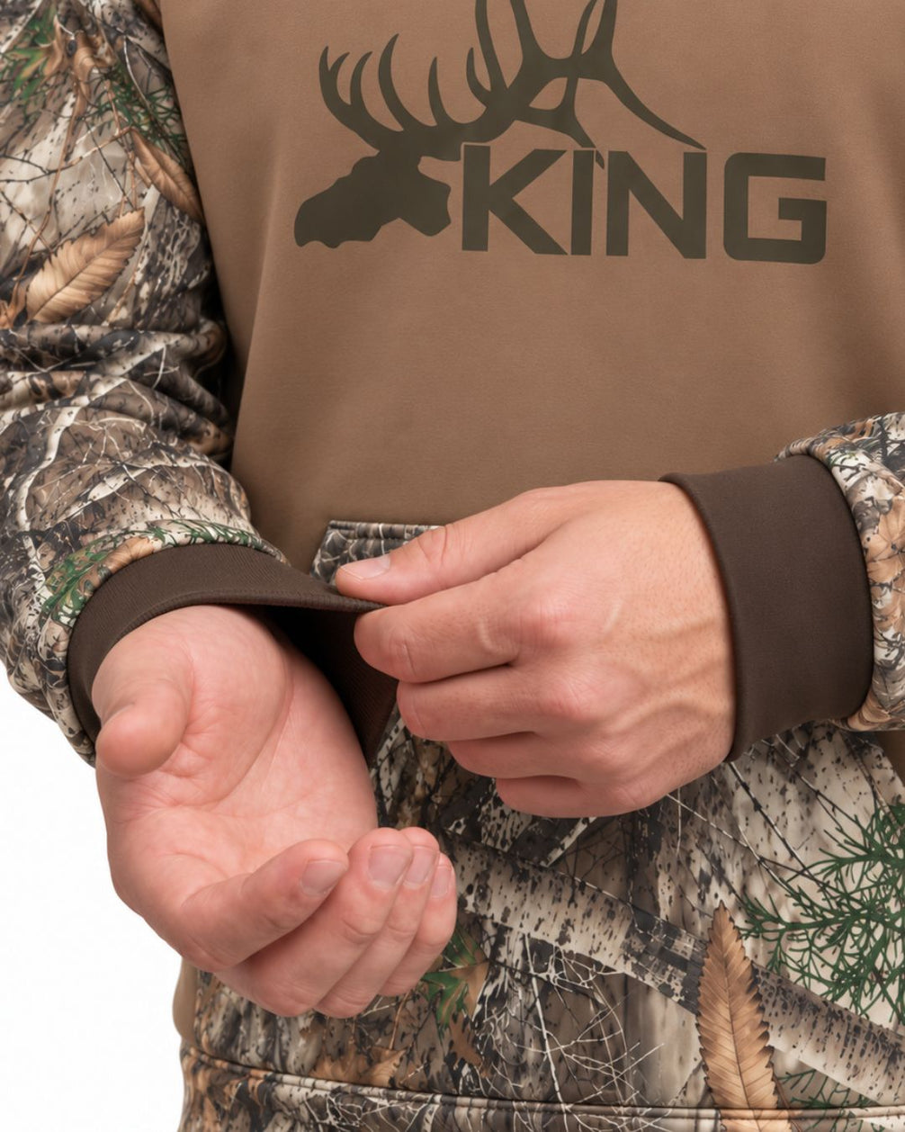 King Camo Balaclava Hoodie | mockup 06