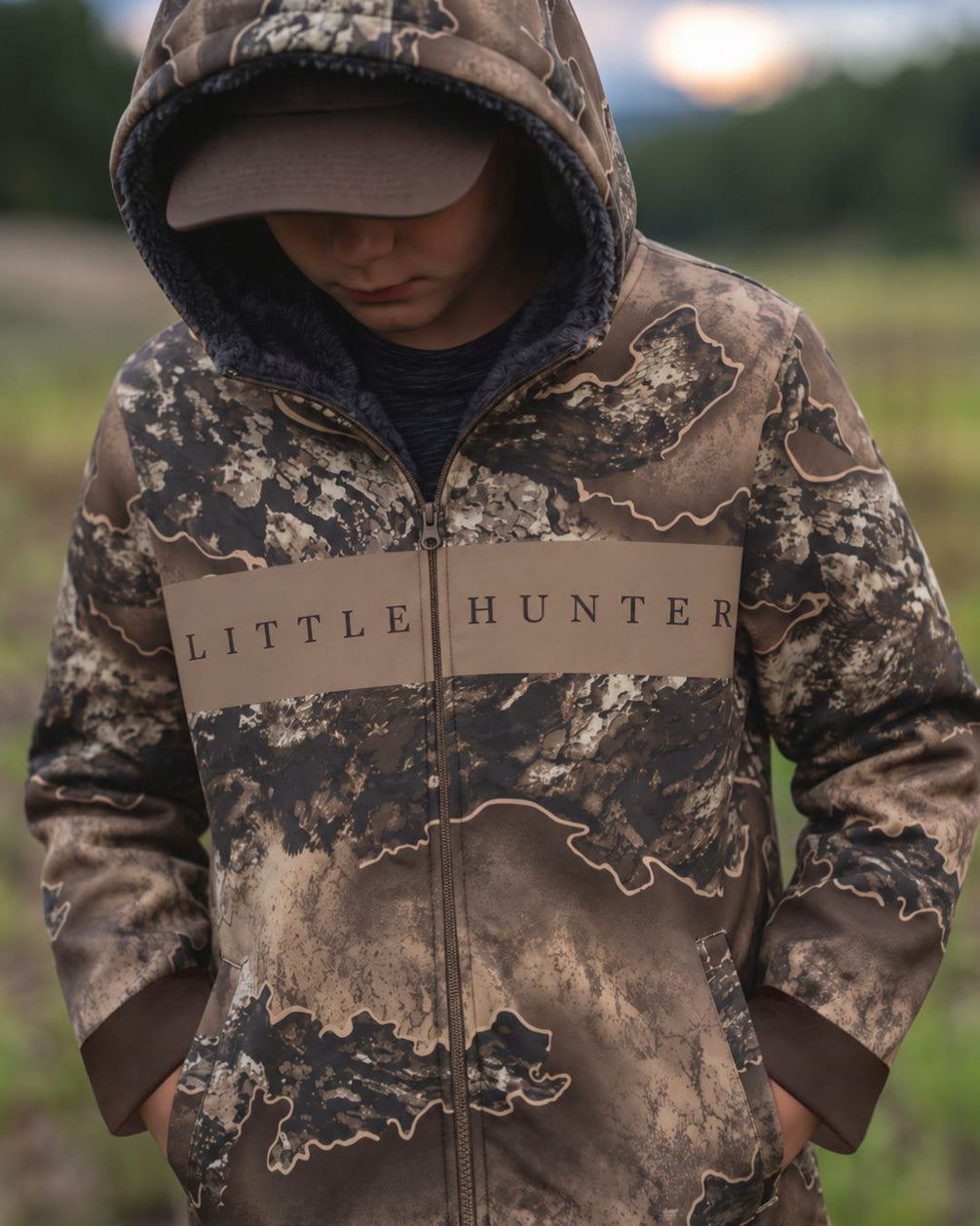 Little Hunter Kids’ Camo Fleece‑lined Jacket | mockup 06