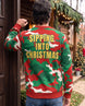 Sipping Into Christmas Ugly Sweater | mockup 06