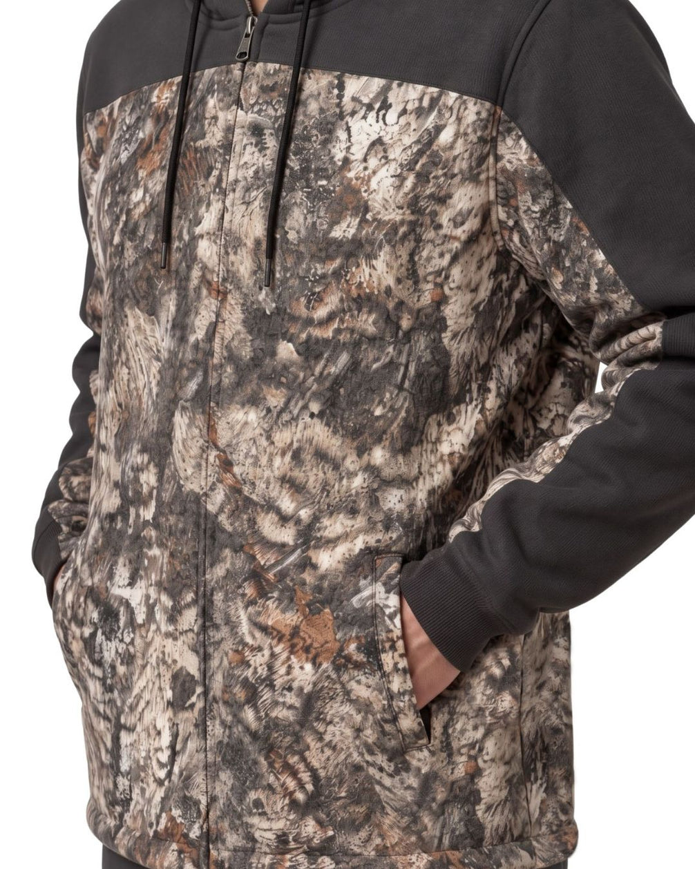 Timber Shadow Camo Fleece-Lined Jacket | mockup 06