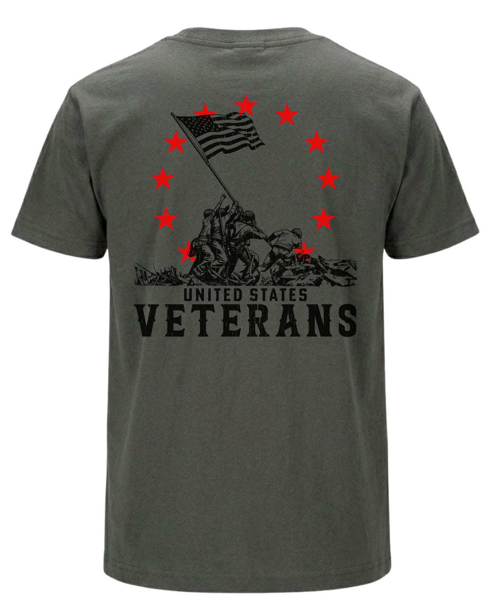 United States Veterans T-shirt | Charcoal | mockup 04