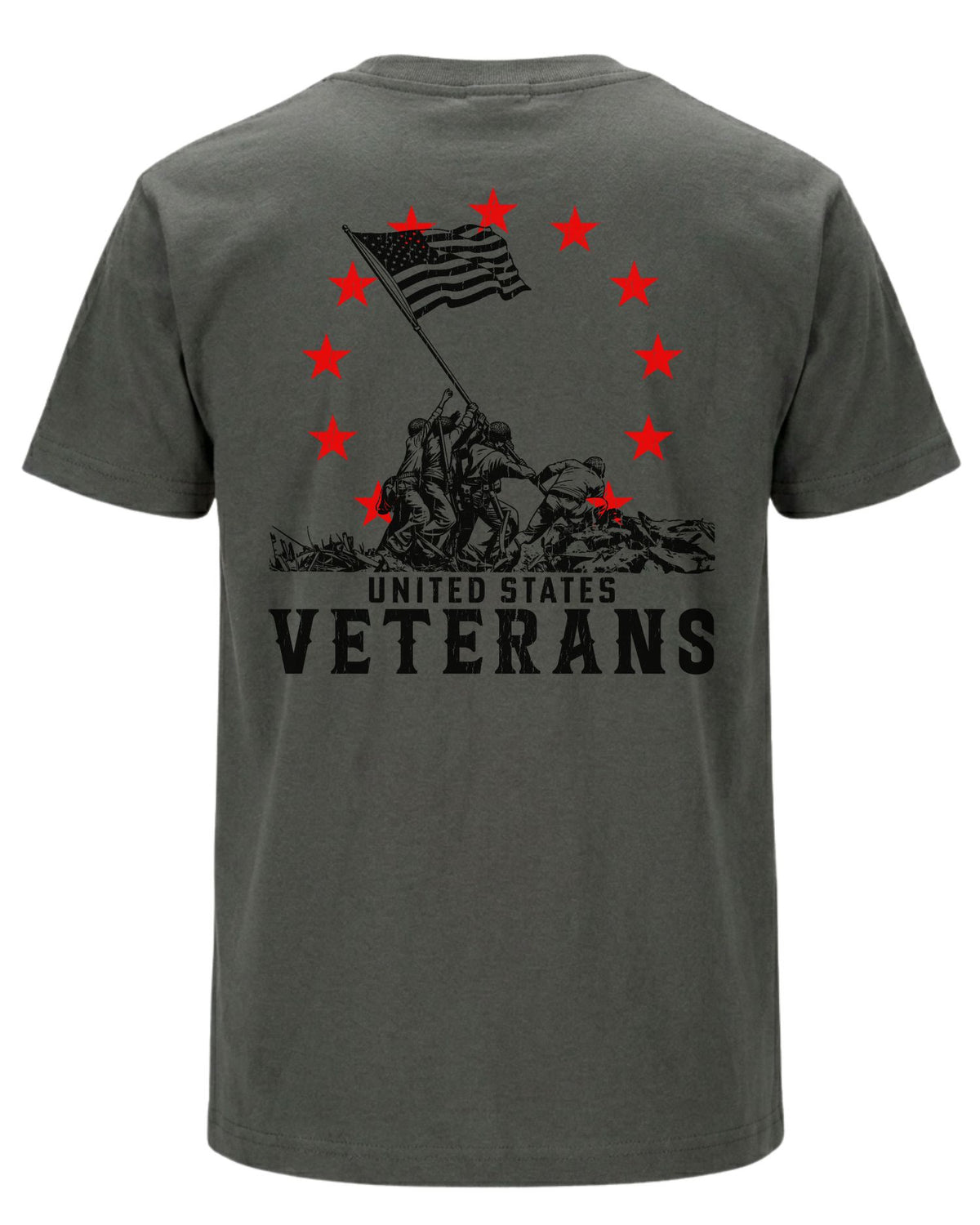 United States Veterans T-shirt | Charcoal | mockup 04