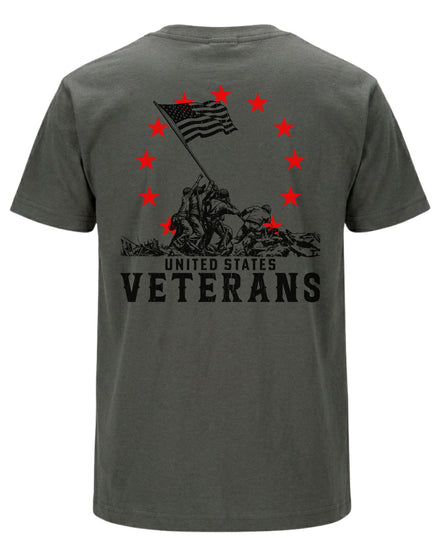 United States Veterans T-shirt | Charcoal | mockup 04