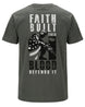 Faith Built This Blood Defends It T-shirt | Charcoal | mockup 07