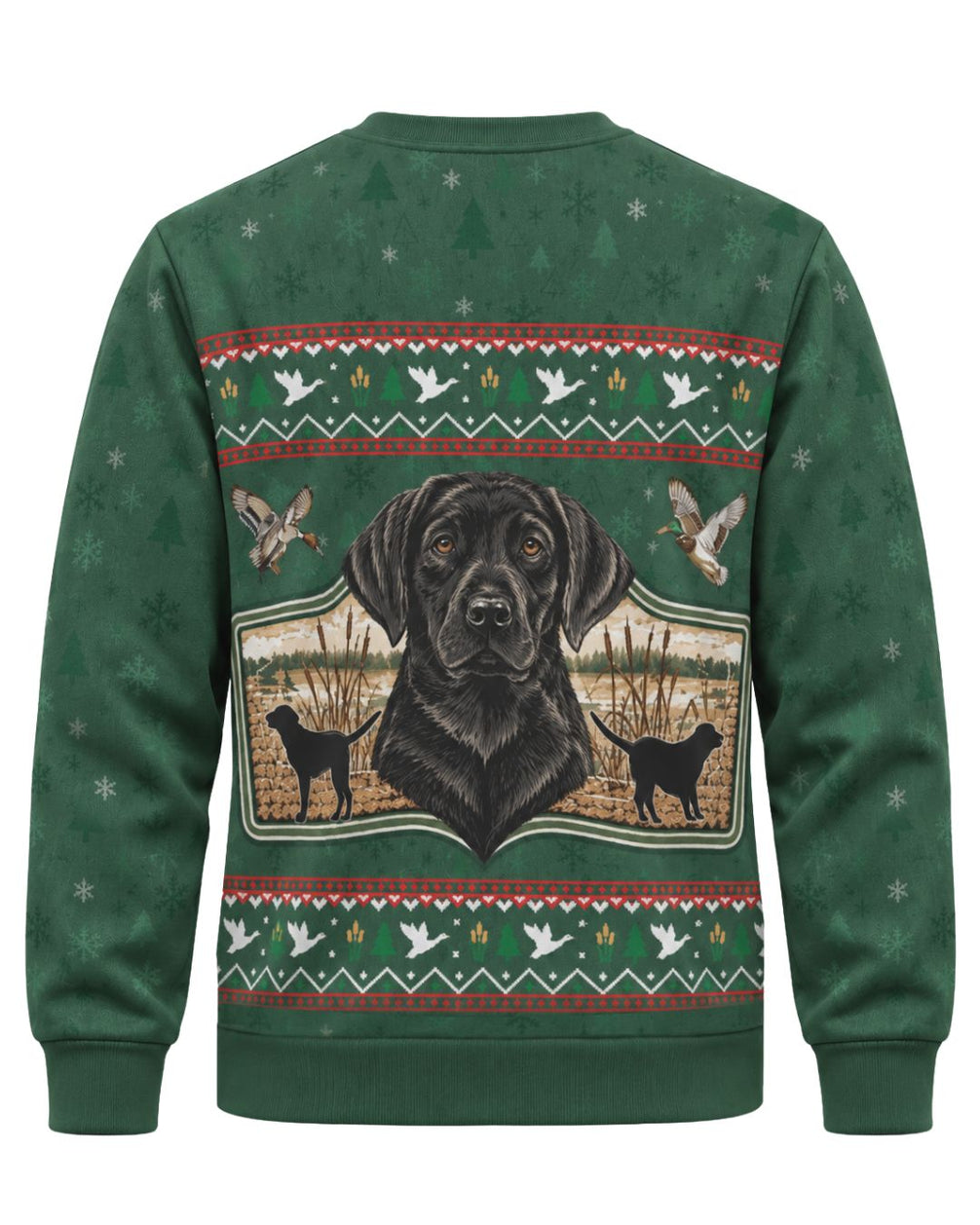 sweatshirt - Merry Marsh Retriever Christmas Pairing