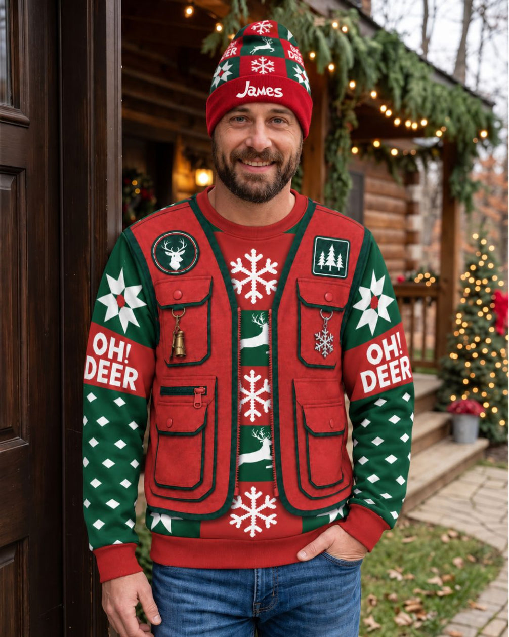 combo - Personalized Oh! Deer Christmas Pairing