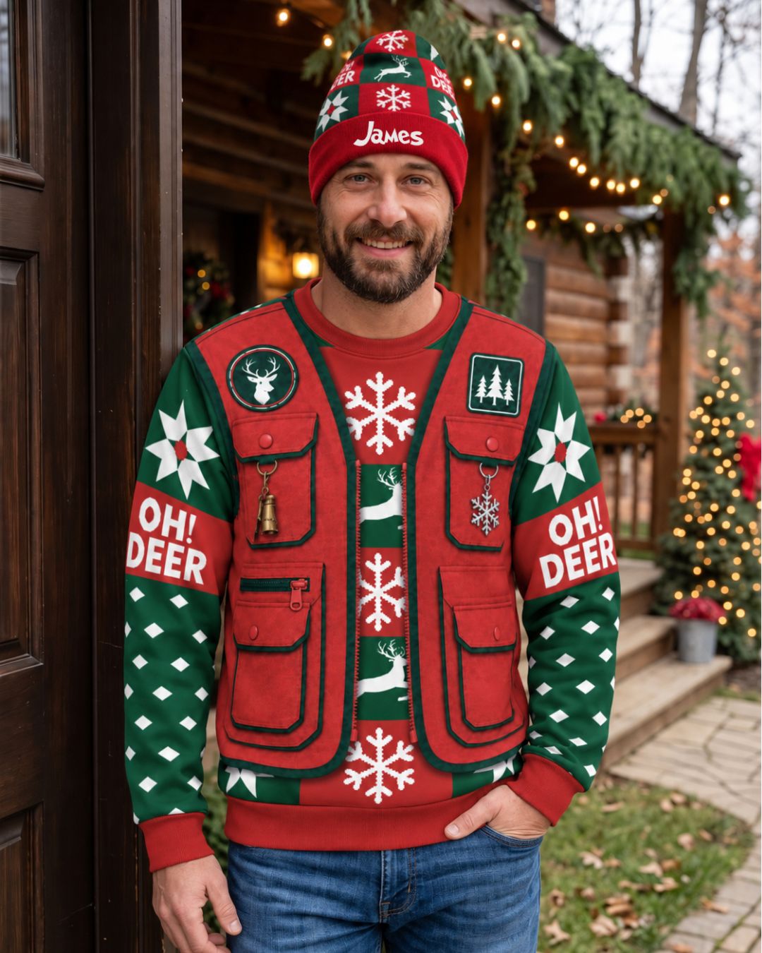 combo - Personalized Oh! Deer Christmas Pairing