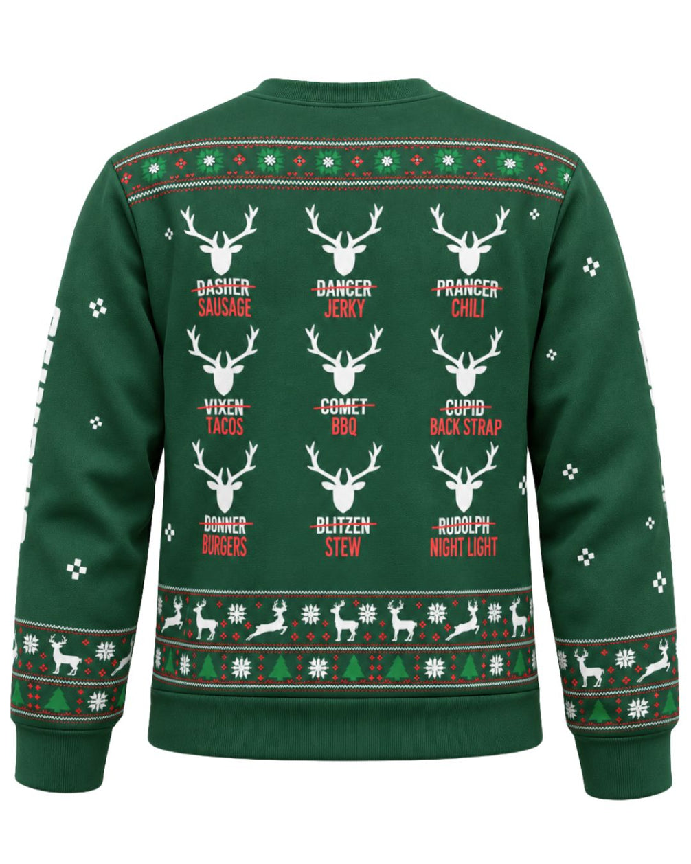sweatshirt - Personalized Reindeer Hunter Christmas Pairing