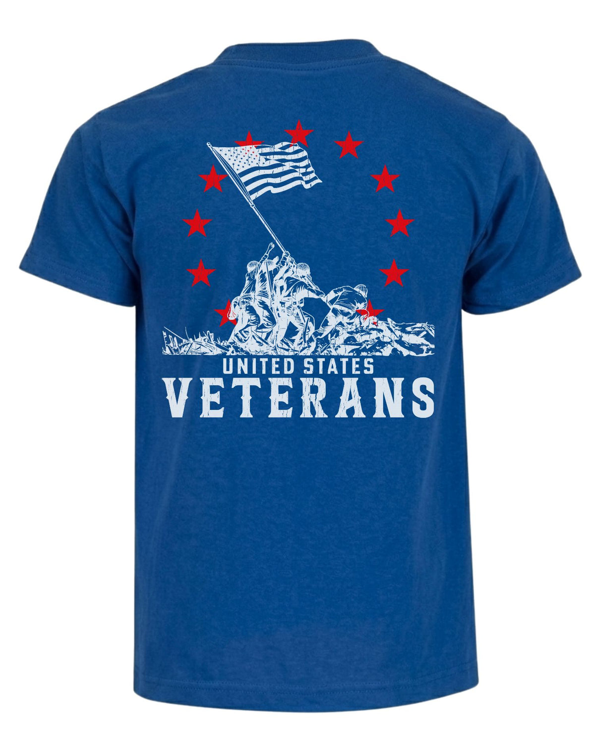 United States Veterans T-shirt | Royal Blue | mockup 06