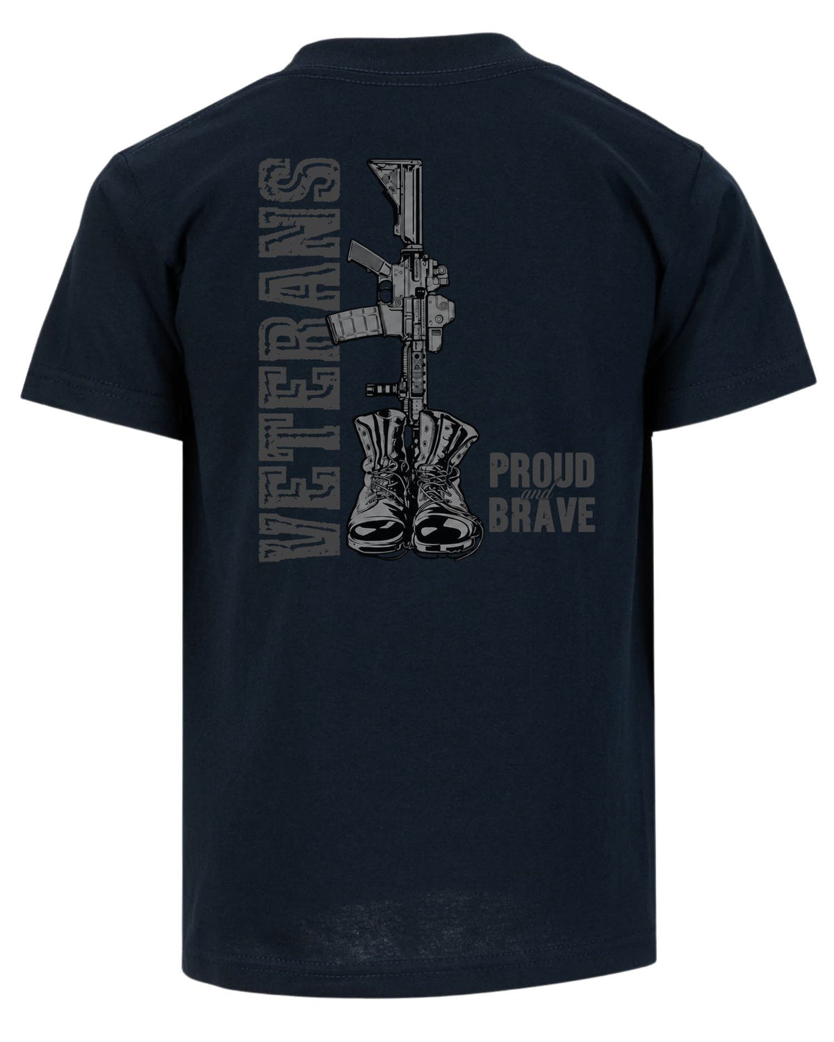 Veterans Proud and Brave T-shirt | Navy | mockup 06