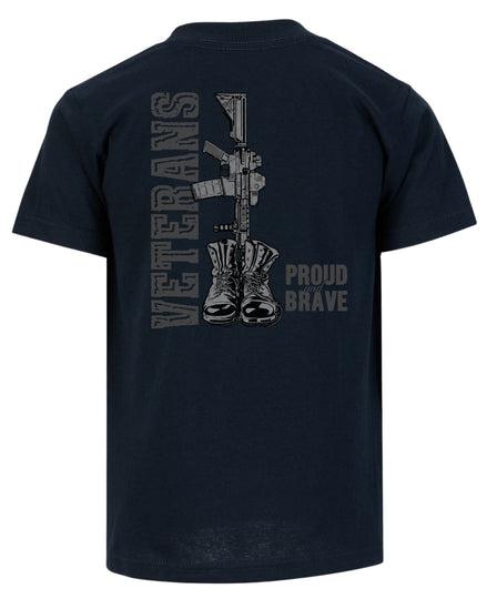 Veterans Proud and Brave T-shirt | Navy | mockup 06