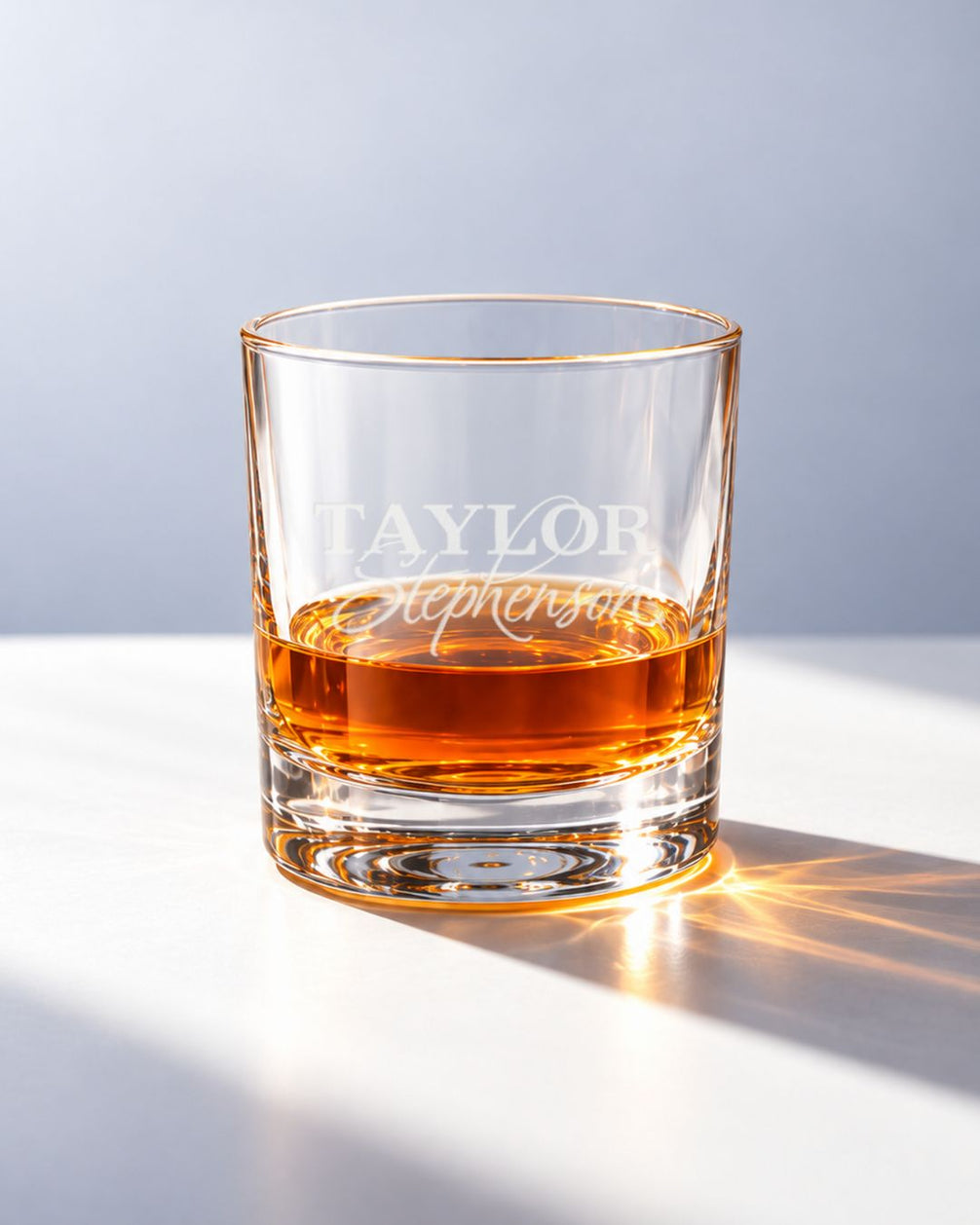 Personalized Classic Crest Whiskey Decanter Gift Set | GS131006 | mockup 07