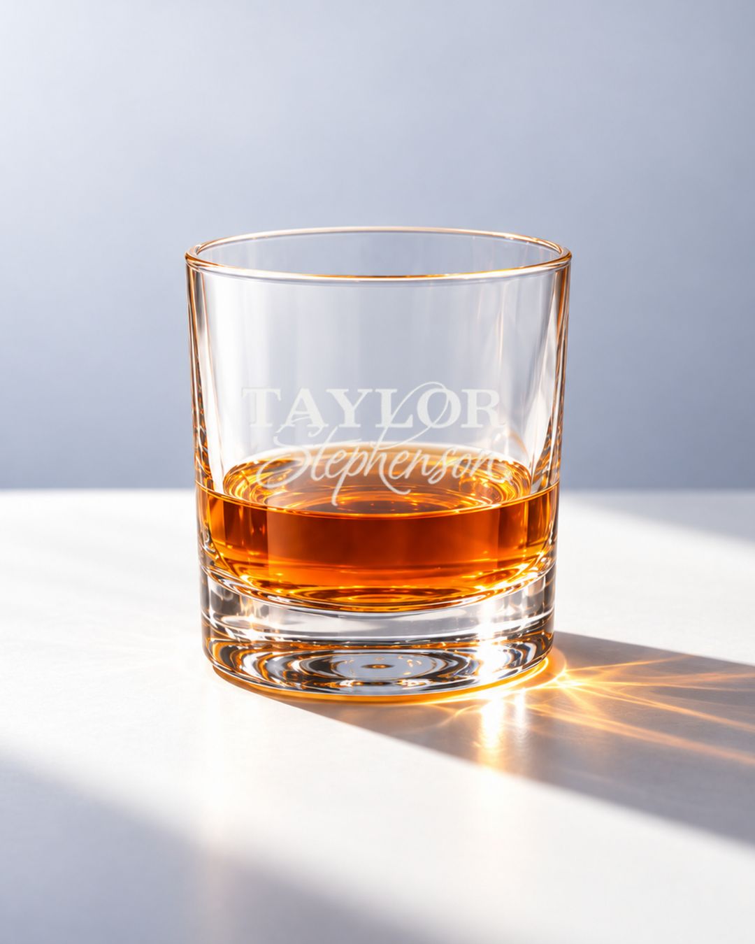 Personalized Classic Crest Whiskey Decanter Gift Set | GS131006 | mockup 07