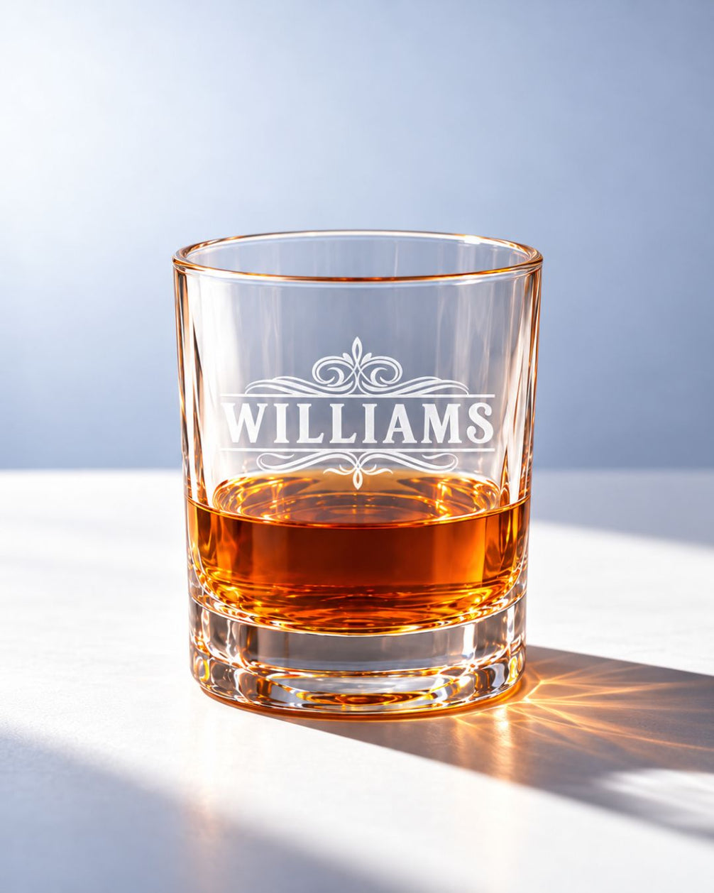 Personalized Classic Scrollwork Whiskey Decanter Gift Set | GS131010 | mockup 07