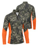 Long-Sleeve / Quarter-Zip Shirt - Blaze Terrain Matrix Camo Layering Series | mockup 08
