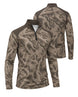Long-Sleeve / Quarter-Zip Shirt - Dust Ridge Camo Layering Series | mockup 08