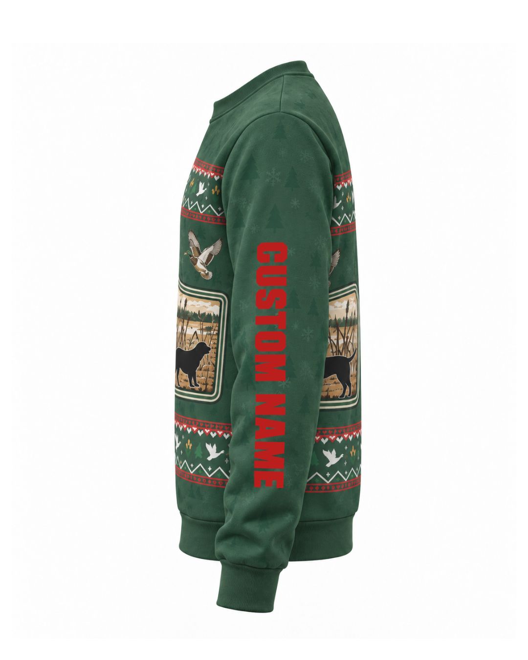 sweatshirt - Merry Marsh Retriever Christmas Pairing