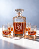 Personalized Art Deco Monogram Whiskey Decanter Gift Set | GS131008 | mockup 08