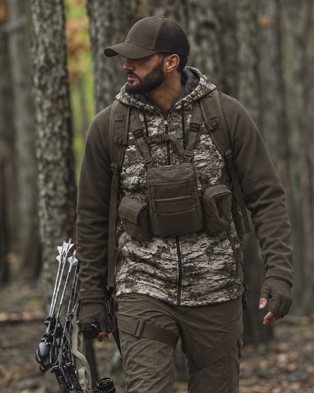 Silver Bark Camo Fleece-Lined Jacket | mockup 08