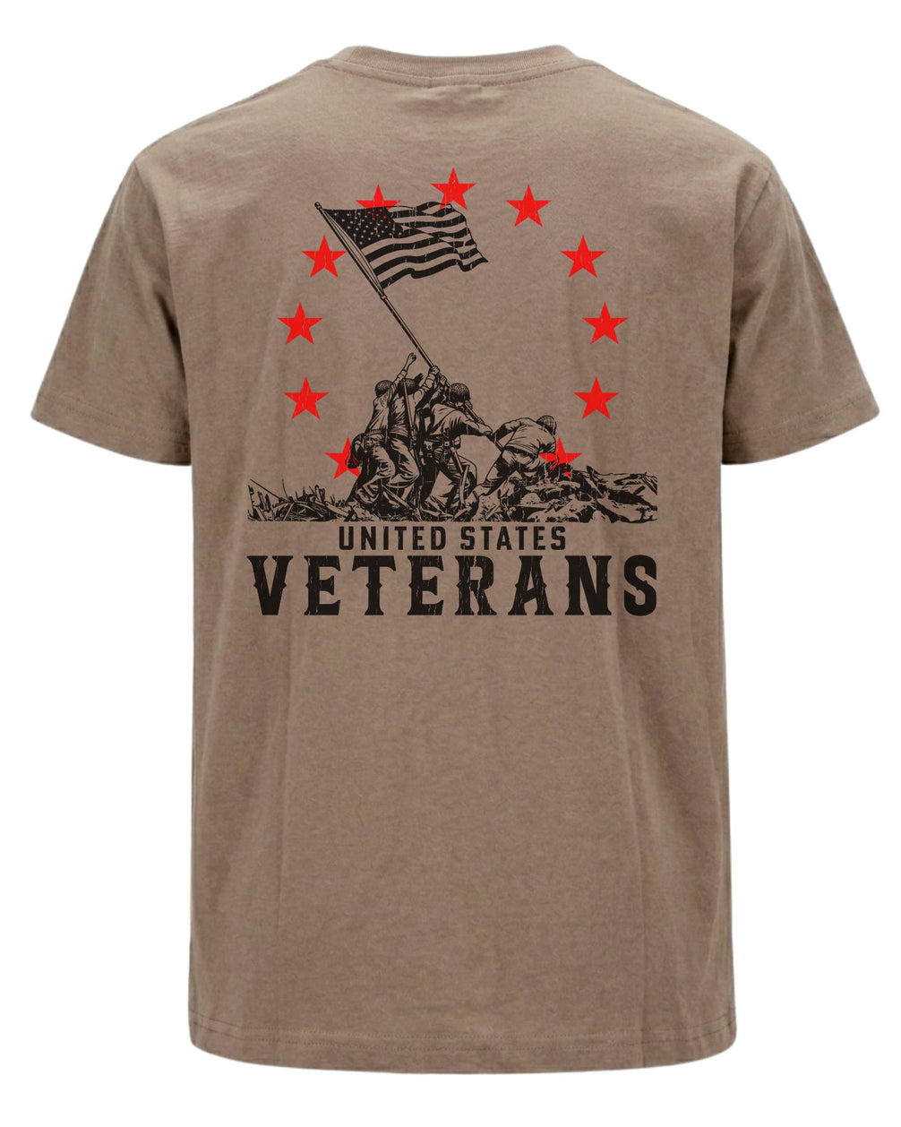 United States Veterans T-shirt | Brown Savana | mockup 07