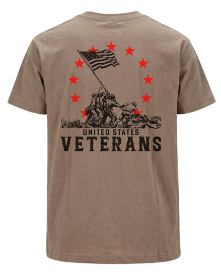 United States Veterans T-shirt | Brown Savana | mockup 07