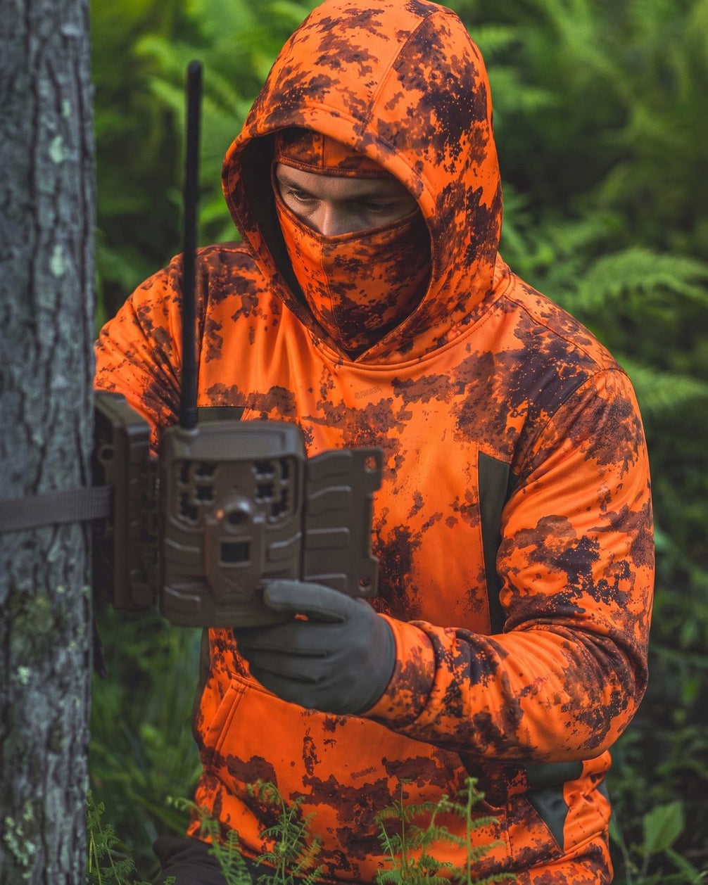 Blaze Terrain Camo Balaclava Hoodie | mockup 09