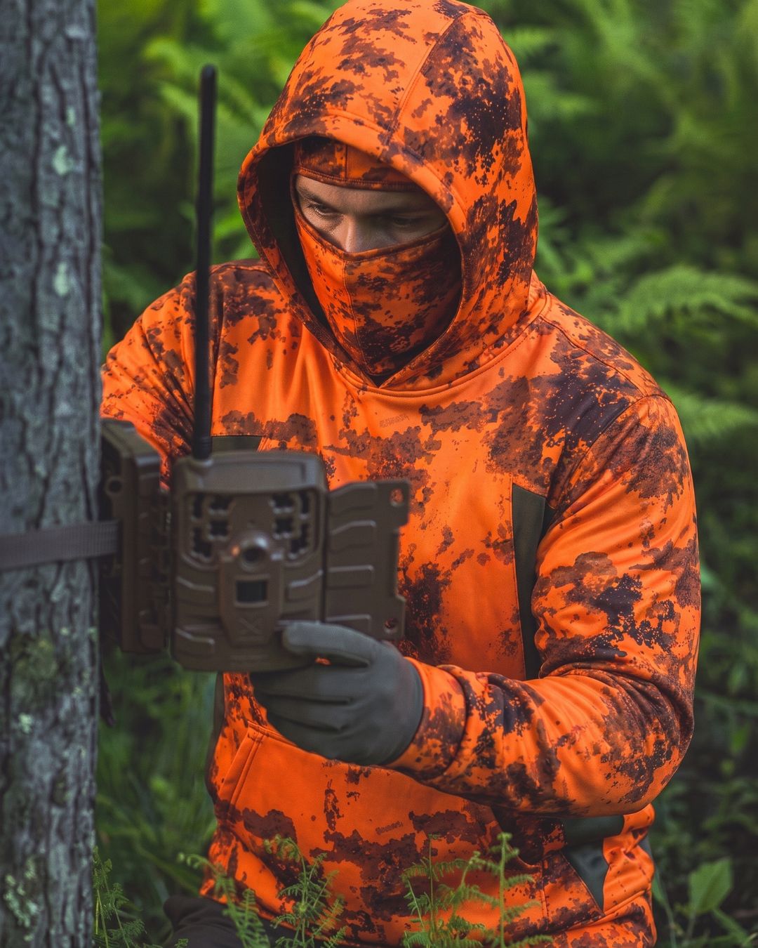 Blaze Terrain Camo Balaclava Hoodie | mockup 09