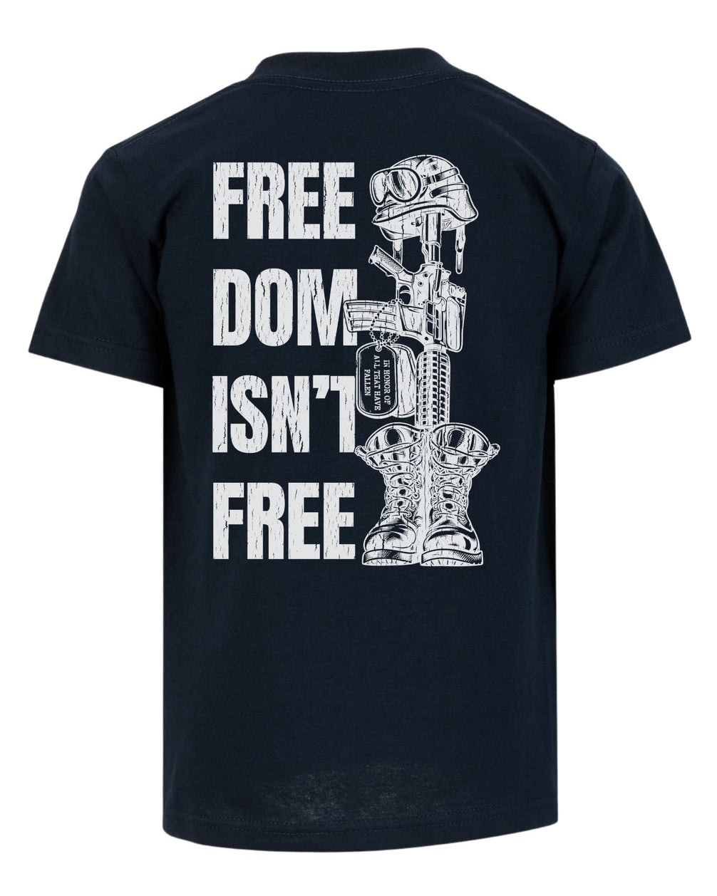 Freedom Isn't Free T-shirt | Navy | mockup 08