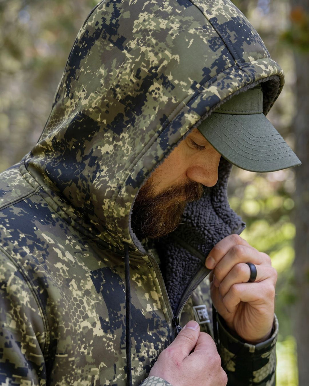 Grit Camo Fleece-Lined Jacket | mockup 09