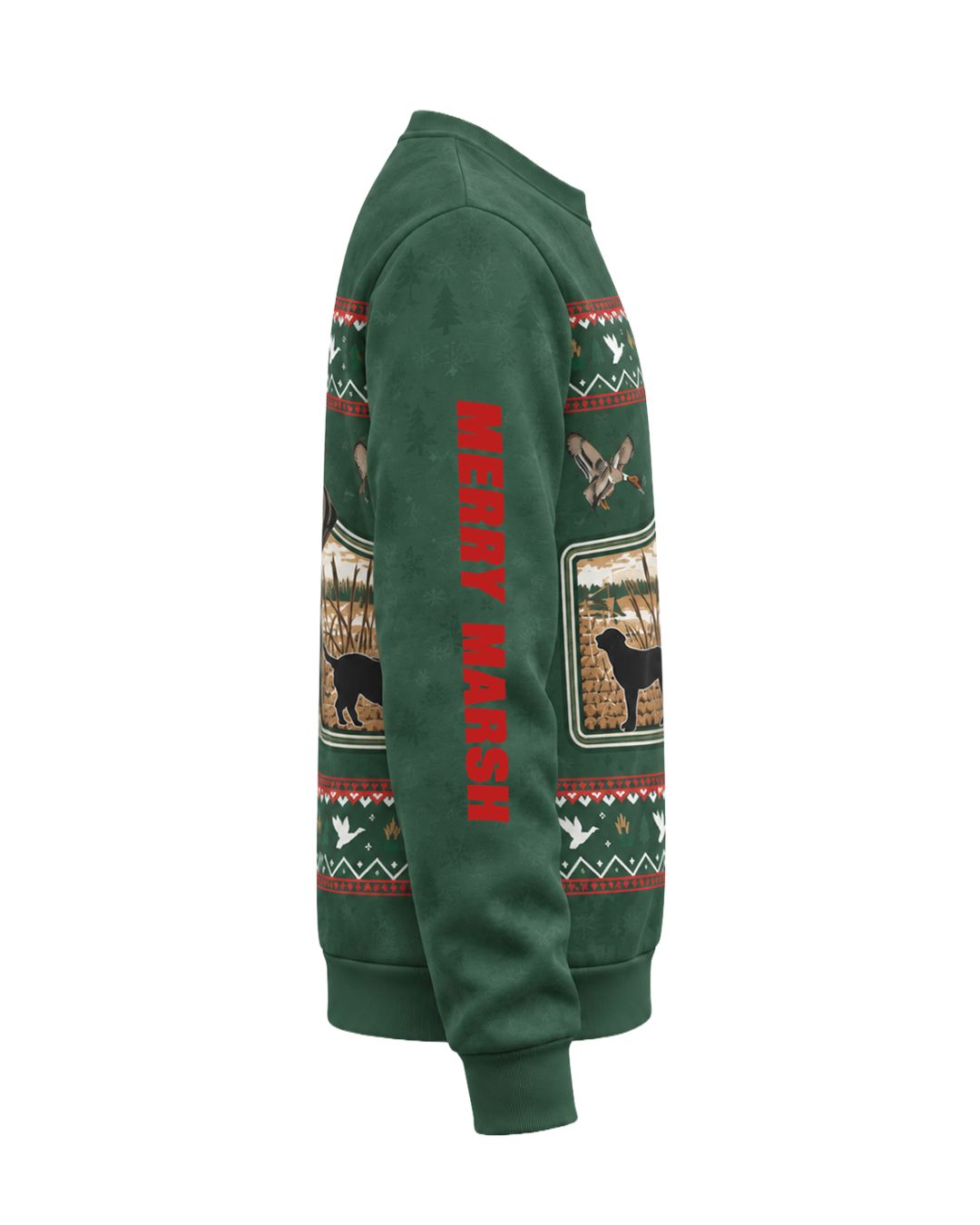 sweatshirt - Merry Marsh Retriever Christmas Pairing