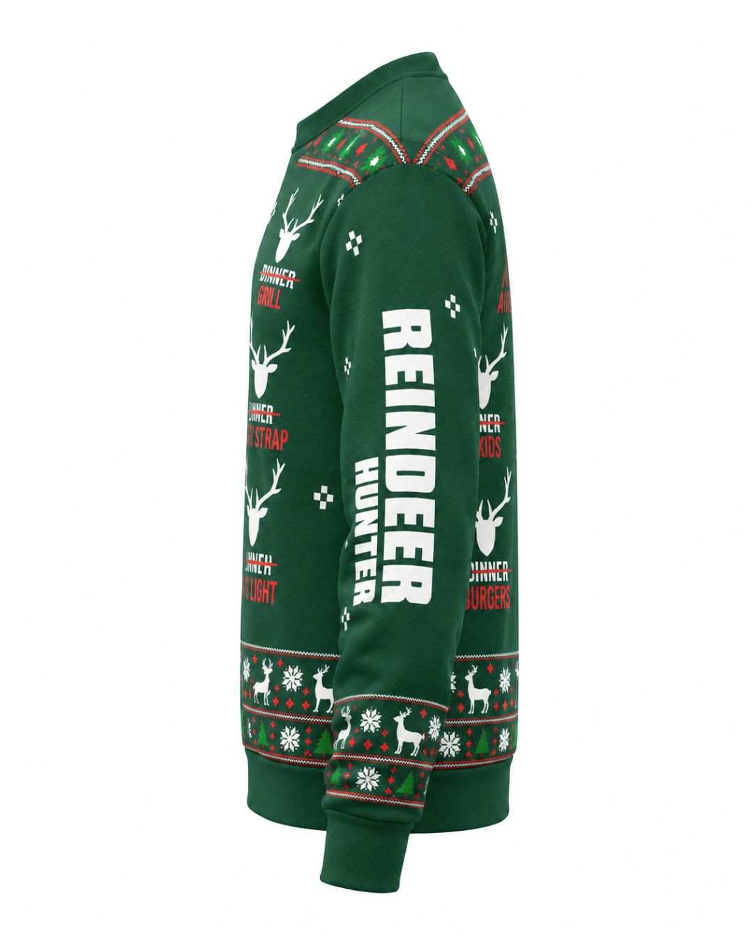 sweatshirt - Personalized Reindeer Hunter Christmas Pairing