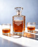 Personalized Classic Crest Whiskey Decanter Gift Set | GS131006 | mockup 09