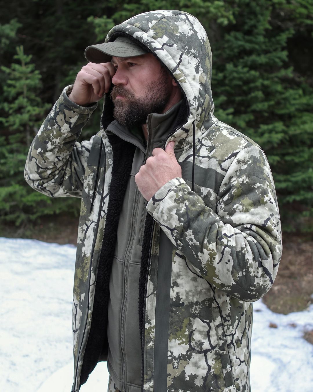 Stone Ridge Camo Fleece-lined Jacket | mockup 09